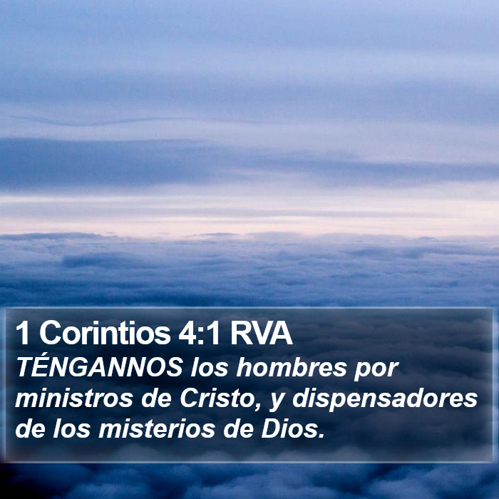 1 Corintios 4:1 RVA Bible Study