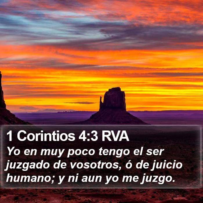 1 Corintios 4:3 RVA Bible Study