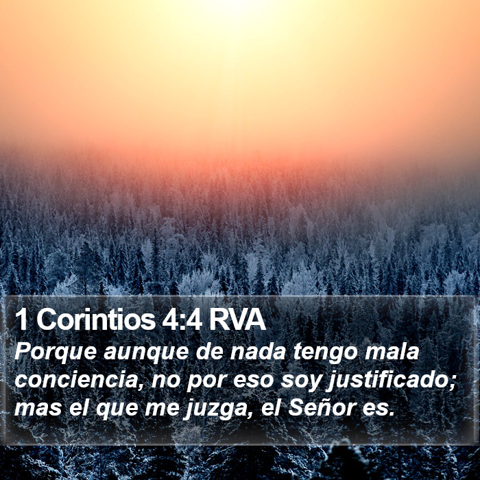 1 Corintios 4:4 RVA Bible Study