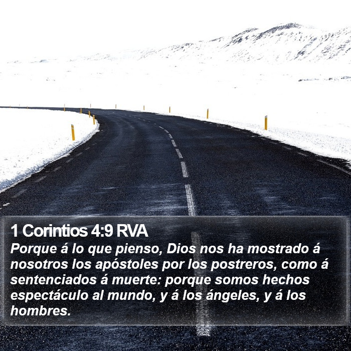 1 Corintios 4:9 RVA Bible Study