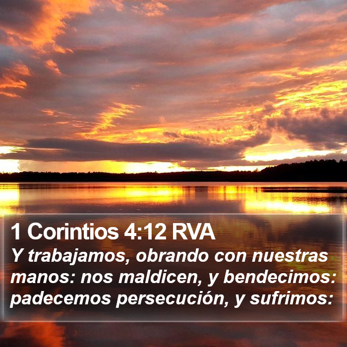 1 Corintios 4:12 RVA Bible Study