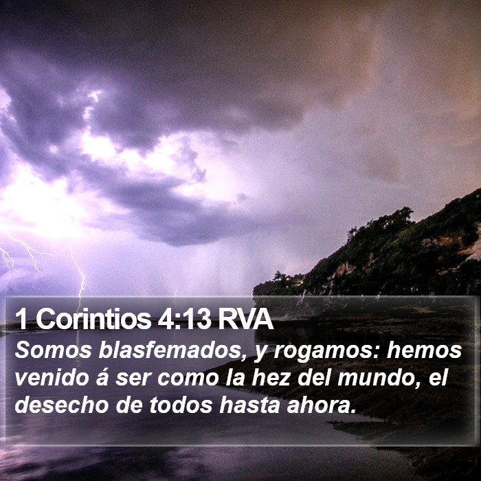 1 Corintios 4:13 RVA Bible Study