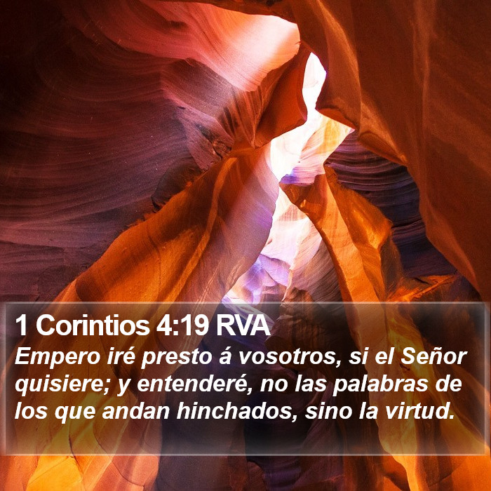 1 Corintios 4:19 RVA Bible Study