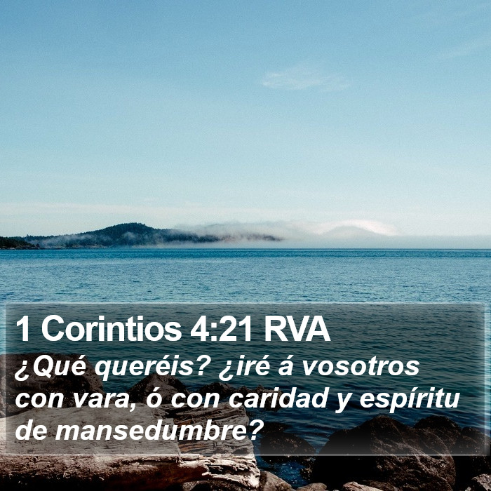 1 Corintios 4:21 RVA Bible Study