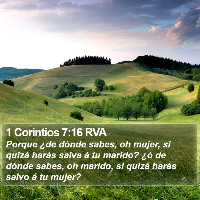 1 Corintios 7:16 RVA Bible Study