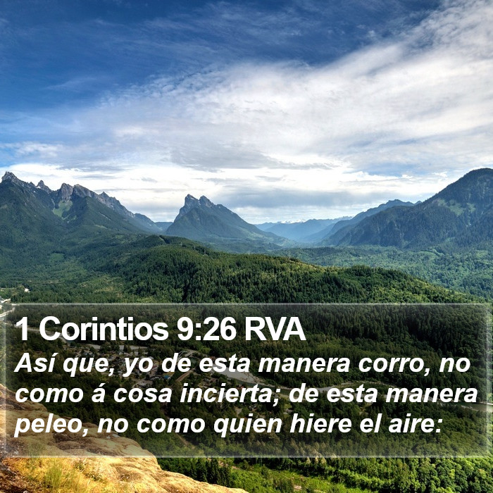 1 Corintios 9:26 RVA Bible Study