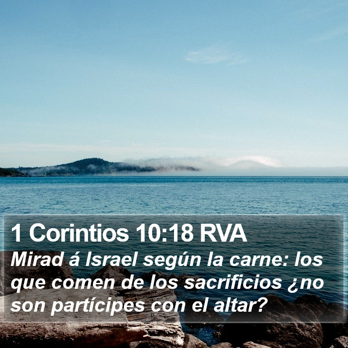 1 Corintios 10:18 RVA Bible Study