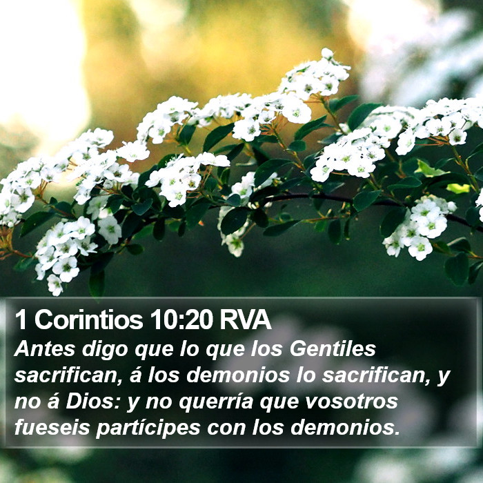 1 Corintios 10:20 RVA Bible Study