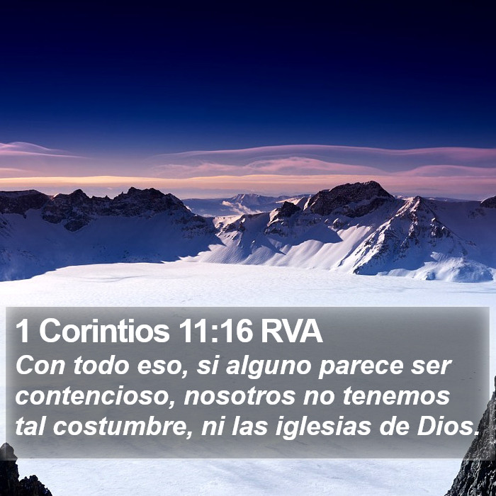 1 Corintios 11:16 RVA Bible Study