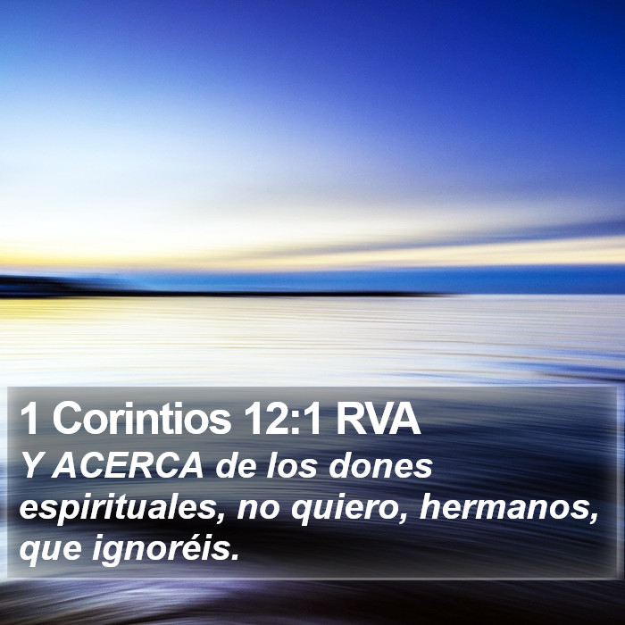 1 Corintios 12:1 RVA Bible Study