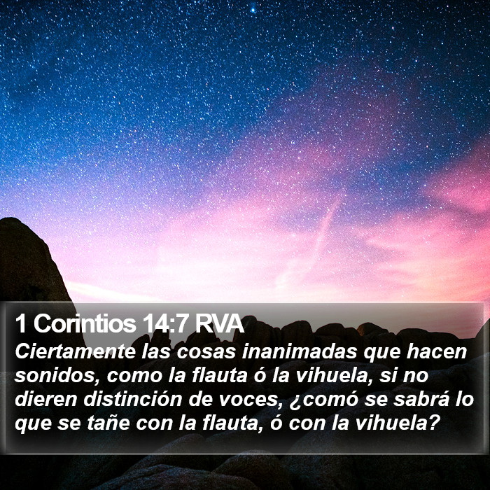 1 Corintios 14:7 RVA Bible Study