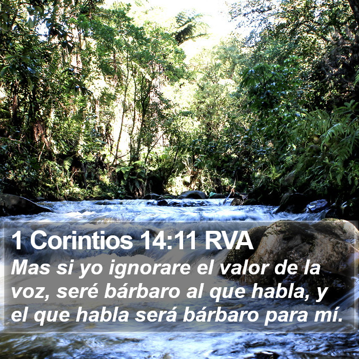 1 Corintios 14:11 RVA Bible Study