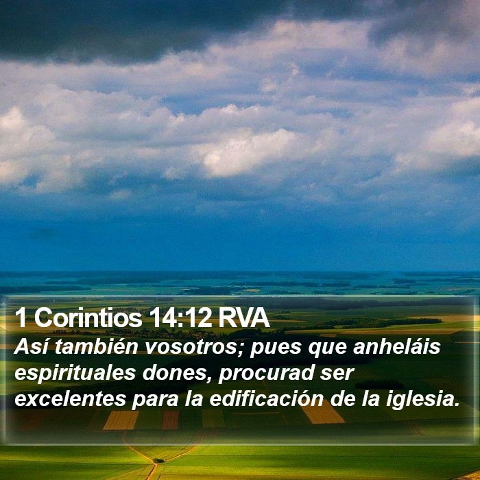 1 Corintios 14:12 RVA Bible Study