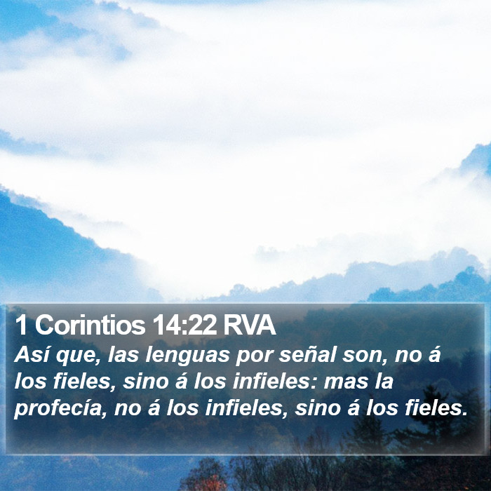 1 Corintios 14:22 RVA Bible Study