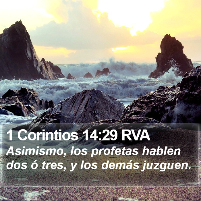 1 Corintios 14:29 RVA Bible Study