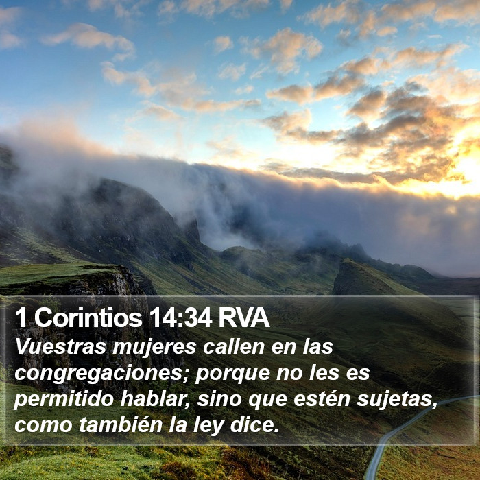 1 Corintios 14:34 RVA Bible Study