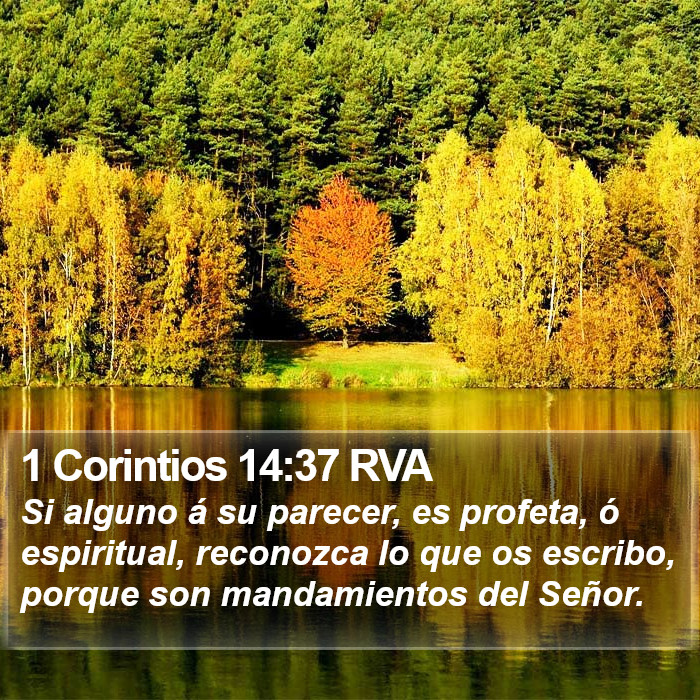 1 Corintios 14:37 RVA Bible Study