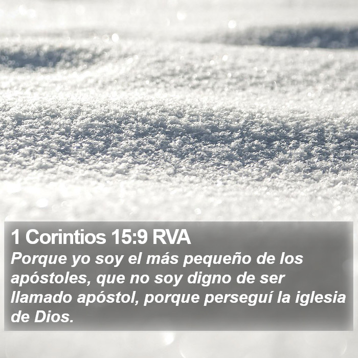 1 Corintios 15:9 RVA Bible Study