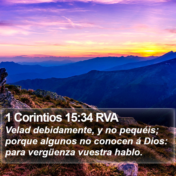 1 Corintios 15:34 RVA Bible Study