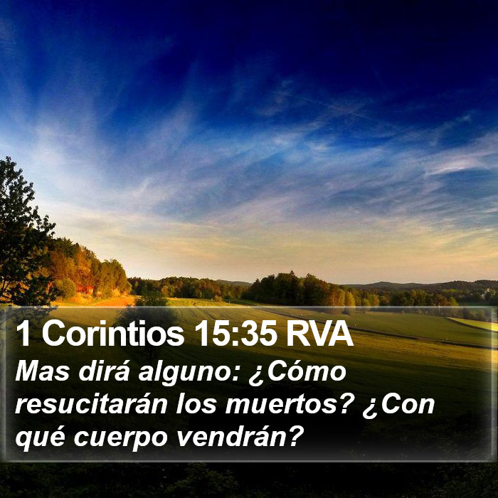 1 Corintios 15:35 RVA Bible Study