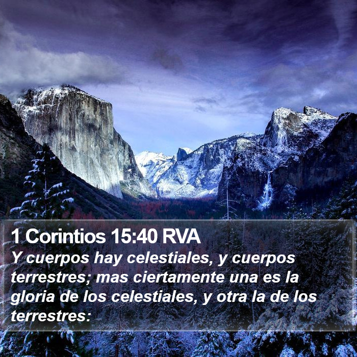 1 Corintios 15:40 RVA Bible Study