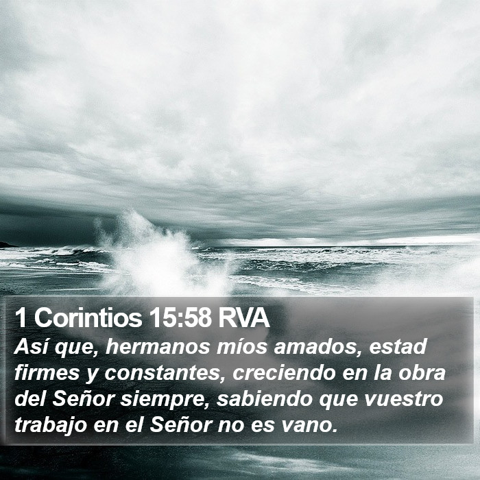 1 Corintios 15:58 RVA Bible Study