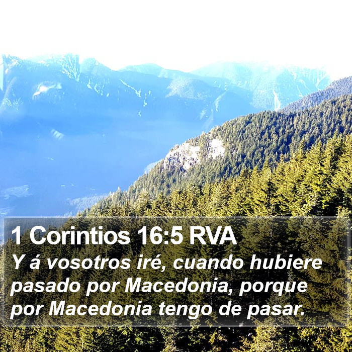 1 Corintios 16:5 RVA Bible Study