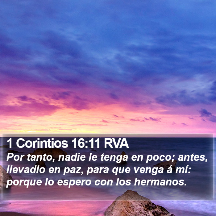 1 Corintios 16:11 RVA Bible Study