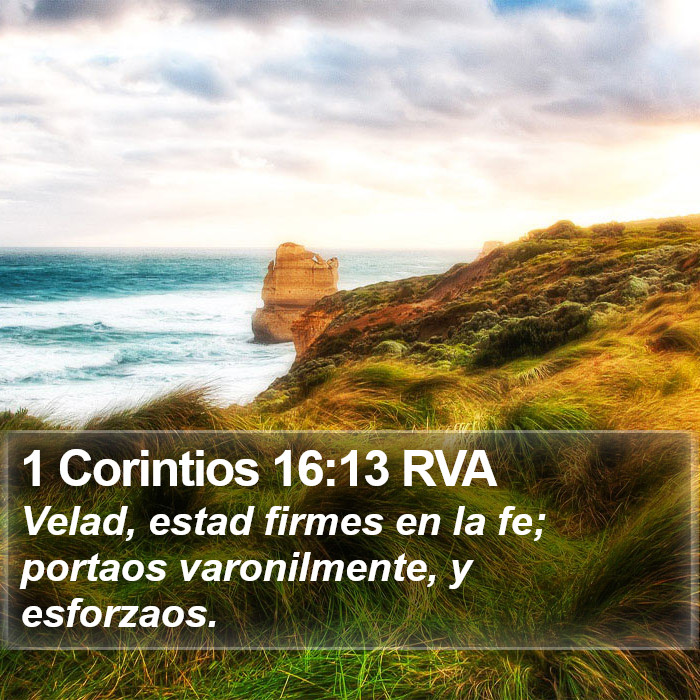 1 Corintios 16:13 RVA Bible Study