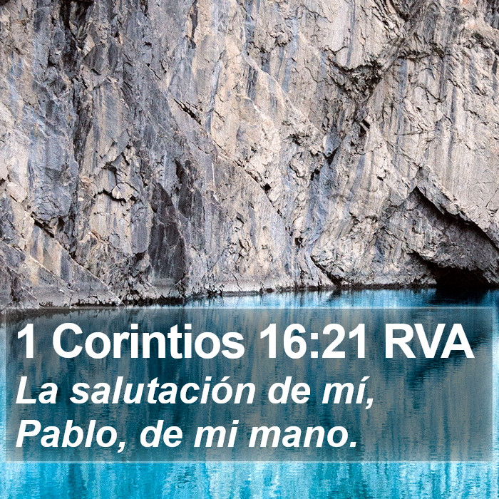 1 Corintios 16:21 RVA Bible Study