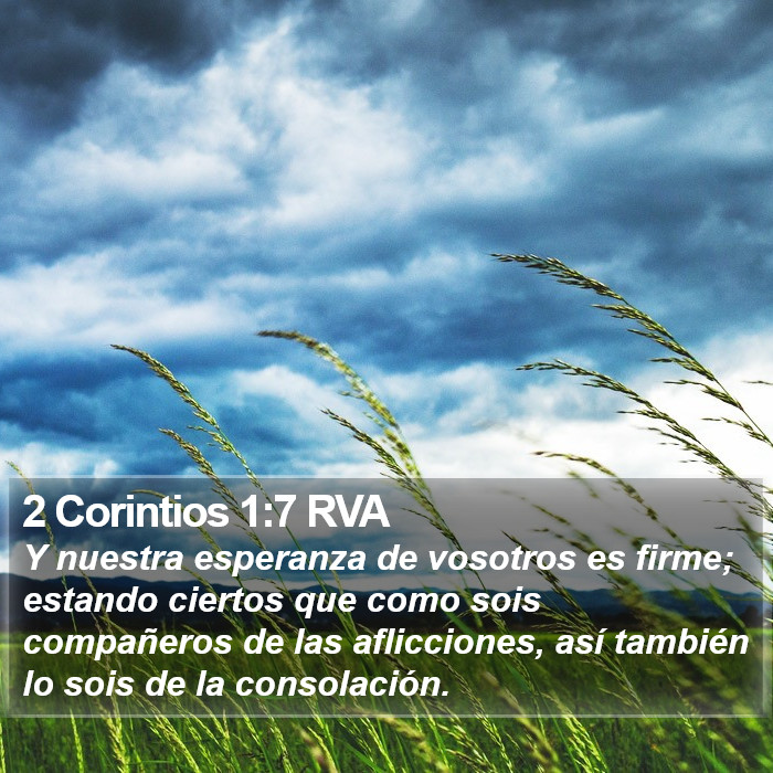 2 Corintios 1:7 RVA Bible Study