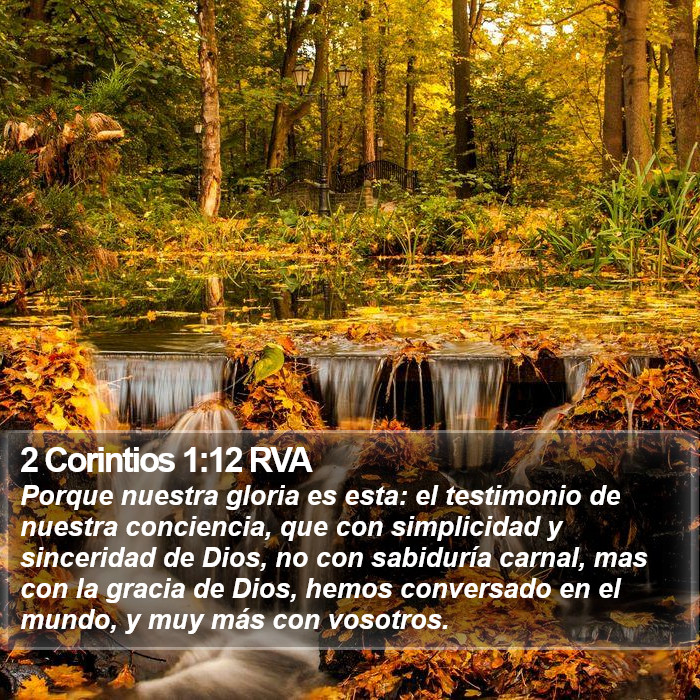 2 Corintios 1:12 RVA Bible Study