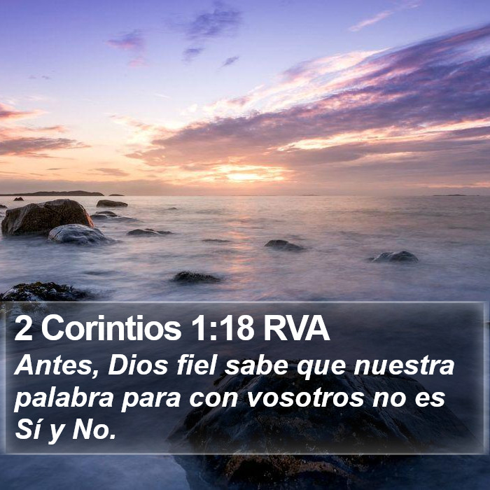 2 Corintios 1:18 RVA Bible Study