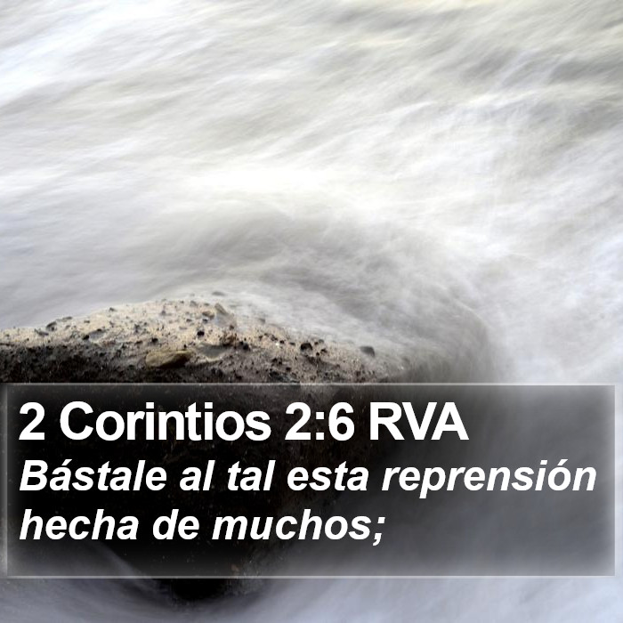 2 Corintios 2:6 RVA Bible Study