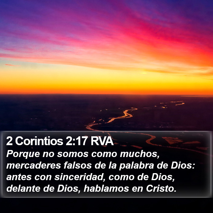 2 Corintios 2:17 RVA Bible Study