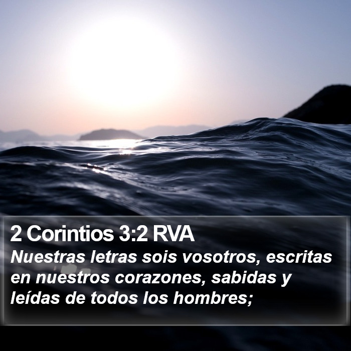 2 Corintios 3:2 RVA Bible Study