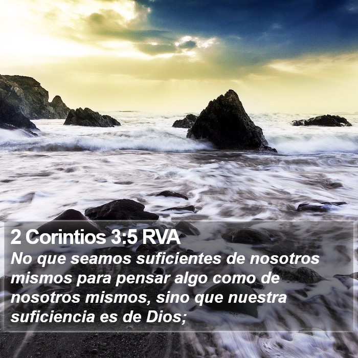 2 Corintios 3:5 RVA Bible Study