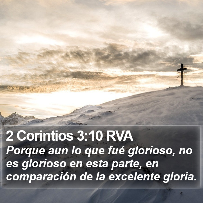 2 Corintios 3:10 RVA Bible Study