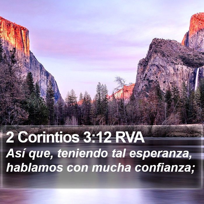 2 Corintios 3:12 RVA Bible Study