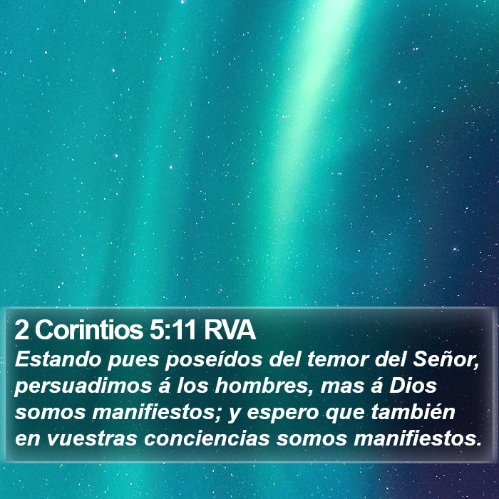 2 Corintios 5:11 RVA Bible Study