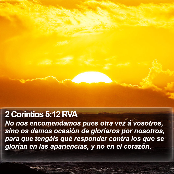 2 Corintios 5:12 RVA Bible Study