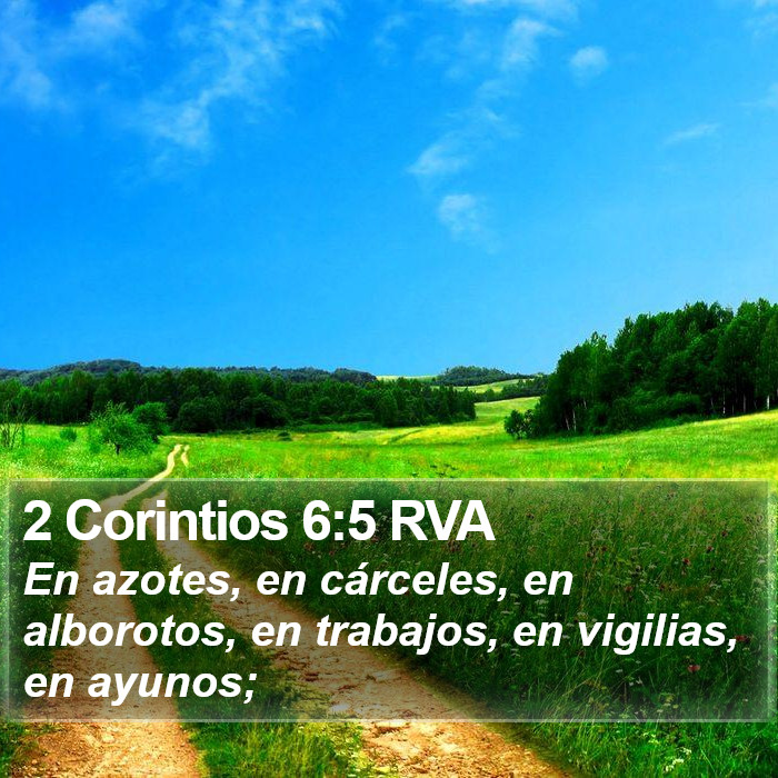 2 Corintios 6:5 RVA Bible Study