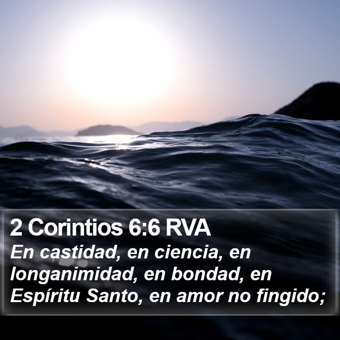 2 Corintios 6:6 RVA Bible Study