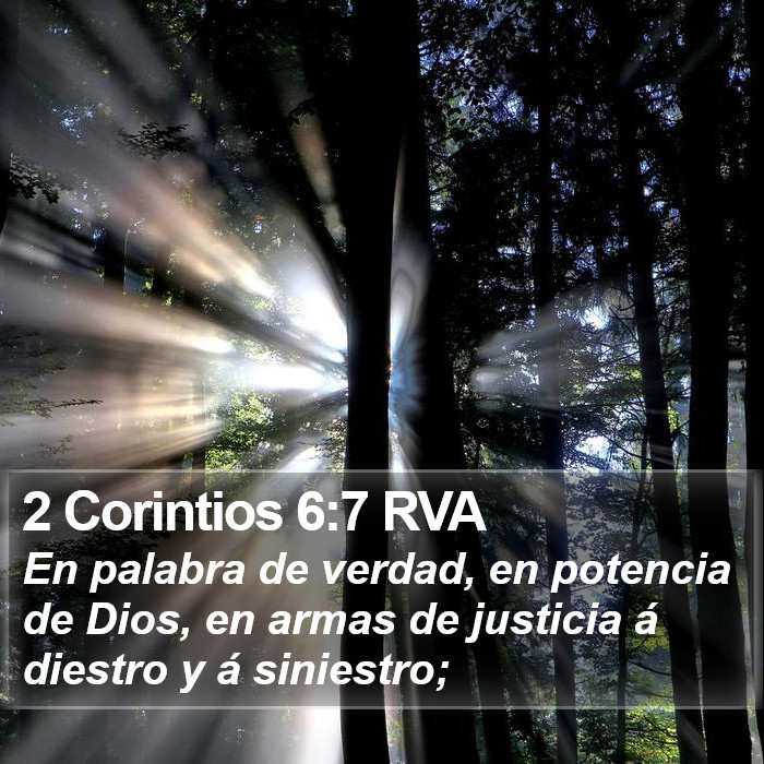 2 Corintios 6:7 RVA Bible Study