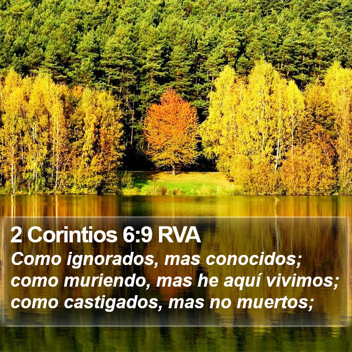 2 Corintios 6:9 RVA Bible Study