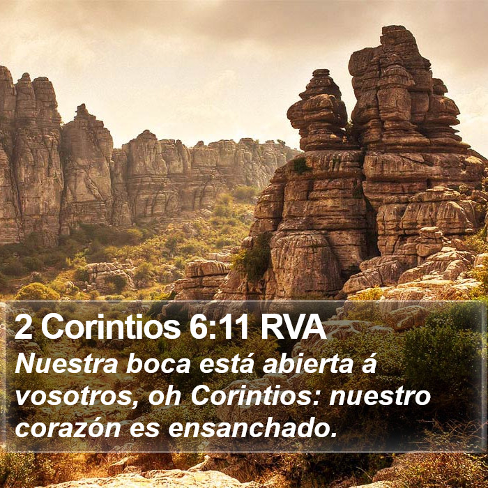 2 Corintios 6:11 RVA Bible Study