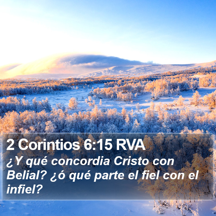 2 Corintios 6:15 RVA Bible Study