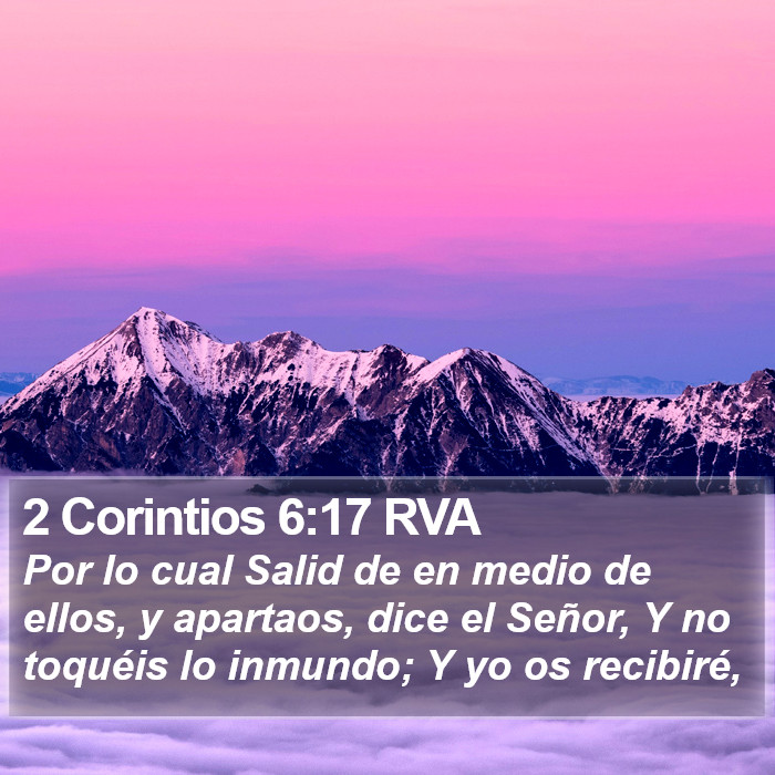 2 Corintios 6:17 RVA Bible Study