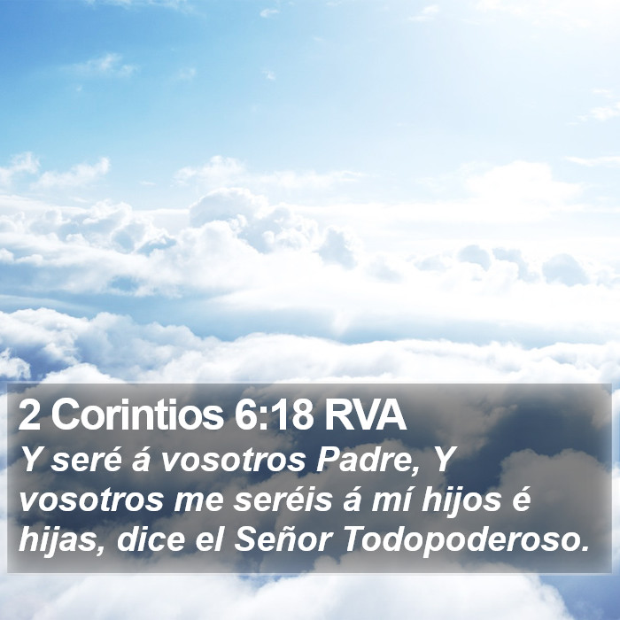 2 Corintios 6:18 RVA Bible Study