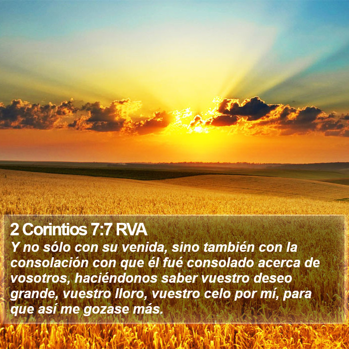 2 Corintios 7:7 RVA Bible Study